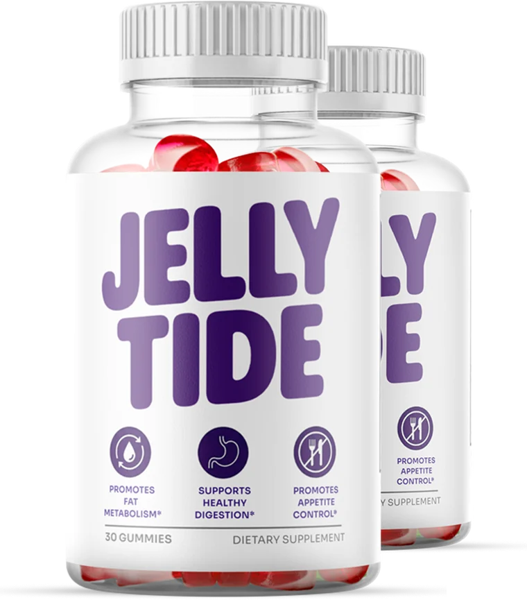 JellyTide daily metabolic support gummies two-bottle package